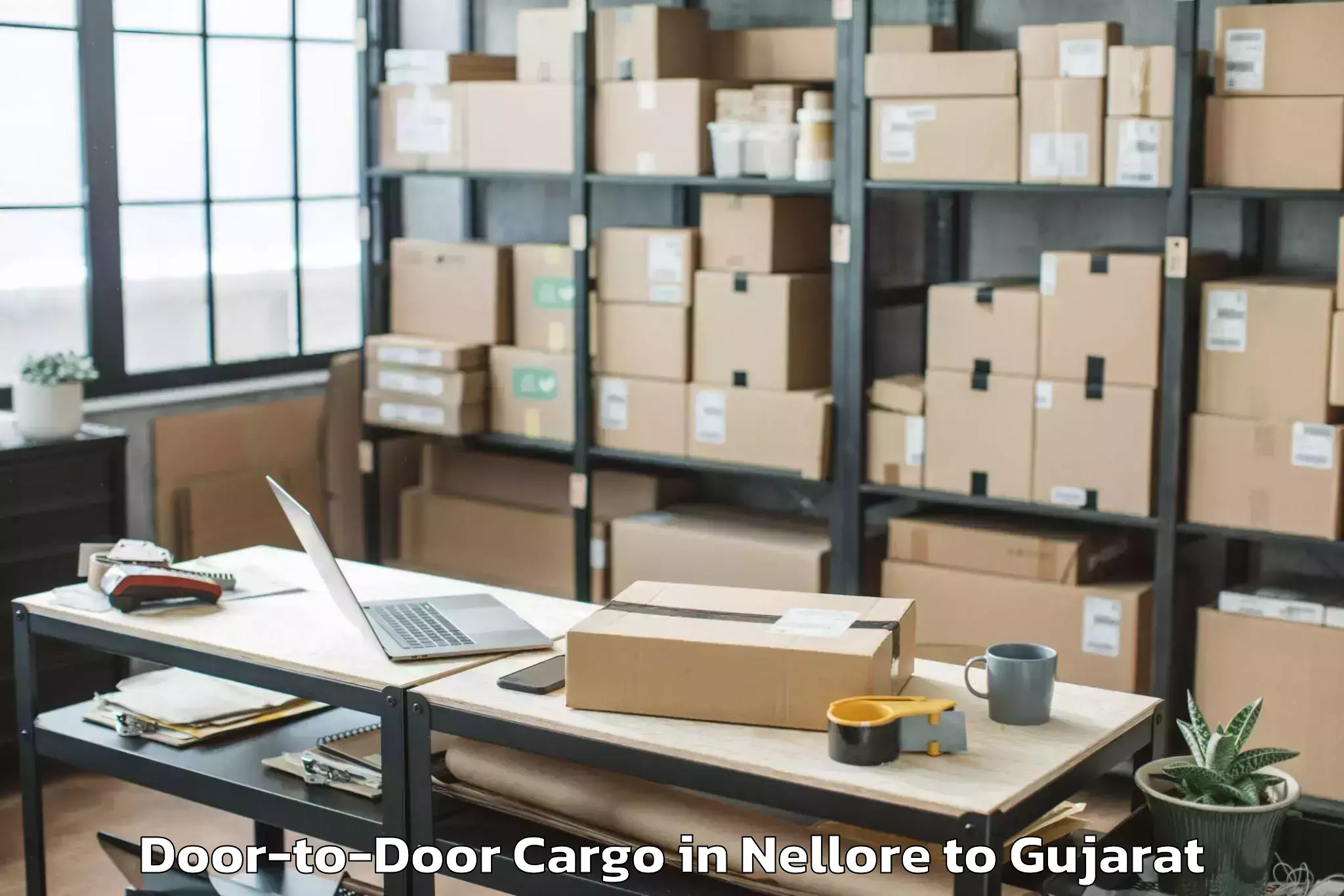 Book Nellore to Sabarmati University Ahmedabad Door To Door Cargo Online